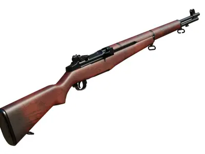 M1 Garand Free low-poly 3D model