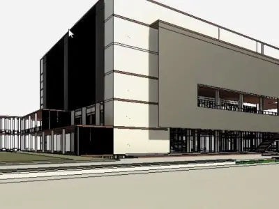 climate building complete revit project 3D model