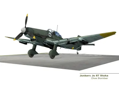 Junkers Ju 87 Stuka 3D model
