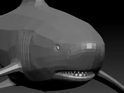 3D SHARK Low-poly 3D model