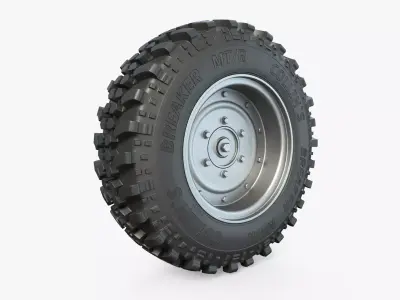 Off-Road ATV Wheel High-Poly 2 3D model