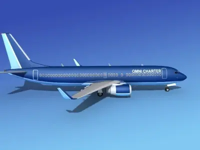 Boeing 737-800 Omni Charter 3D model