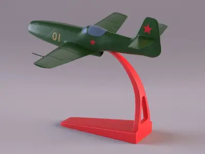 Yakovlev Yak 23 Flora plastic toy version 3D model
