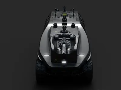 Military Personnel Transport Vehicle 3D model