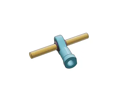 Spherical Bearing Mechanism Animated 3D model