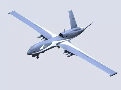 Wing Loong-10 UAV 3D model