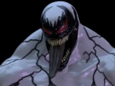 Anti-Venom Rigged 3D model