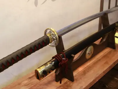Samurai Katana - High Poly 3D model
