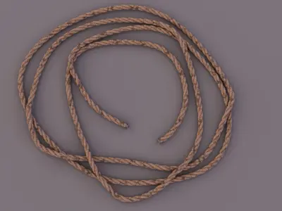 Old Rope Low-poly 3D model