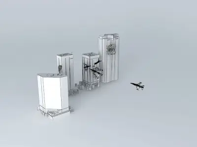 WW3 vegas skyline Free 3D model