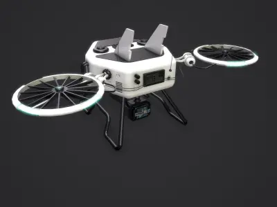 Drone RX Low-poly 3D model