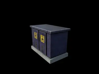  Fuse Box Low-poly 3D model