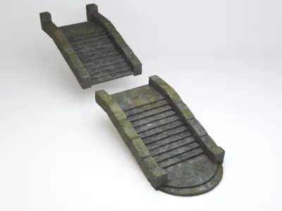 Stone Steps V2 3D model