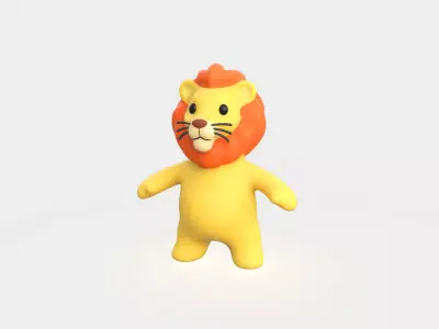 Little animal baby - Lion cute - Character024  Low-poly 3D model