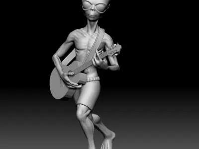 Alien Statue - 0350 3D print model