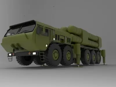 THAAD Terminal High Altitude Area Defense 3D model