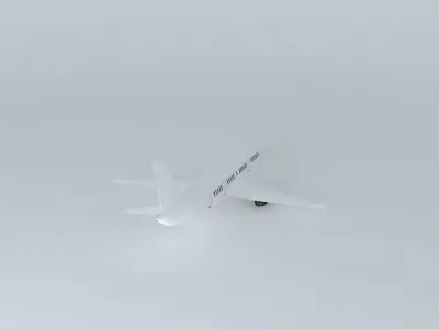 Low Poly Medium Range Aircraft Free 3D model