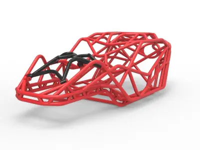 Full-size Frame model of bouncer buggy 3D model