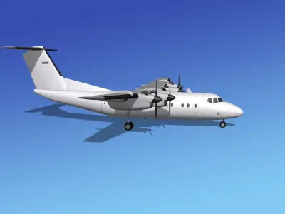 Dehavilland DHC-7 Unmarked 1 3D model