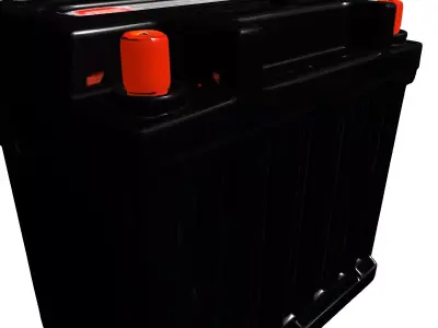 Realistic Automotive Battery 9K Power Low-poly 3D model