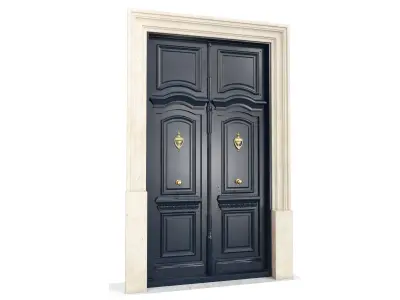 Entrance classic door 112 3D model