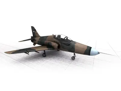 BAE HAWK MK 209 Low-poly 3D model