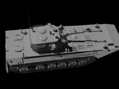 PLA ZBD-05 amphibious fighting vehicle 3D model
