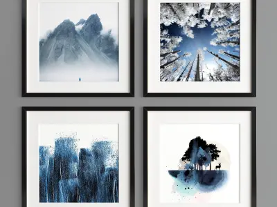 Art Frame B06 Low-poly 3D model