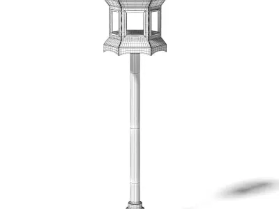 Metal Bird Feeder 3D Model 3D model