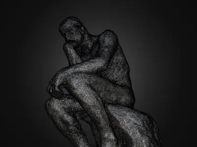Thinker high poly photogrammetry scan 3D model