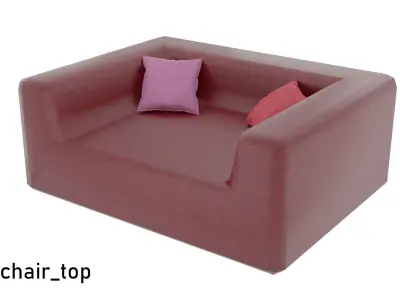 Low poly Cafe Restaurant Furniture Pack Free low-poly 3D model