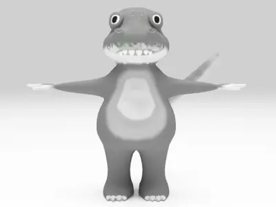 Character Dinosaurus T-rex Lowpolys Rigged  Low-poly 3D model