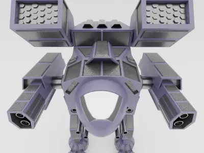 Madcat War Robot Free 3D model