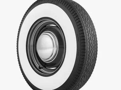 Steel Wheel Tire Garfield 3D model