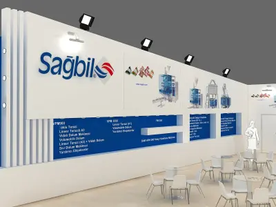 Exhibition Stand - ST0035 3D model