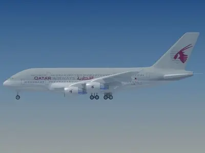 Qatar Airways Model 3D model