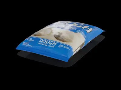 Fresh pasta dumplings and dough Dough Low-poly 3D model