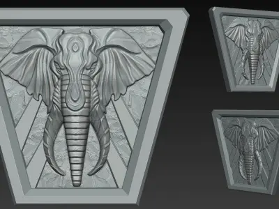 Elephant Wall Free 3D print model