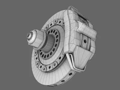 F1 2000 Brake Disc Free 3D model