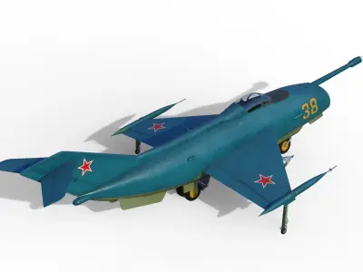 Yakovlev Yak-36 VTOL fighter 3D model