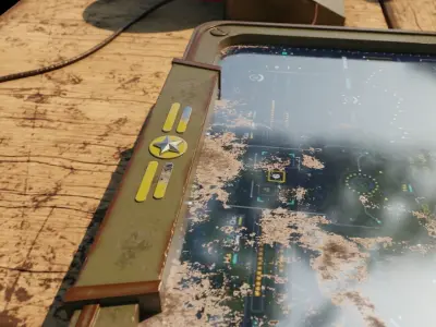 Science-Fi Military Interface 3D Model 3D model