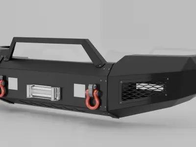 BUMPER DEFENDER B01 FO CHEVY SILVERADO 3D model