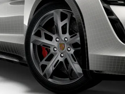 Porsche Taycan Cross Turismo 2022 wheel 3D model
