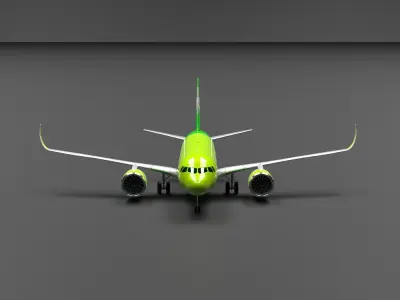Airbus A320 NEO S7 Airlines Livery 3D model