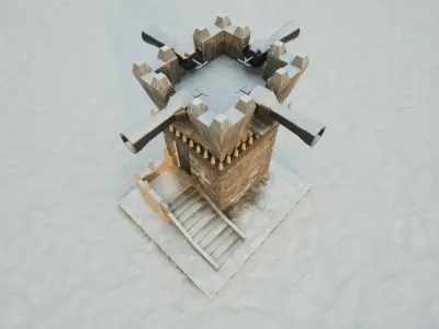 Military watchtower 3D model