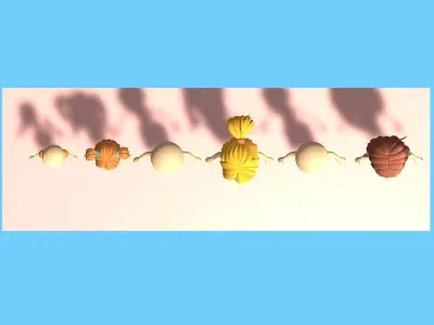 Stickman Pack 1 Swim Suit Stickmen Lowpoly 6pcs Rigged Low-poly 3D model