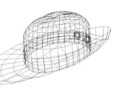 Hat - Slouch 3D model