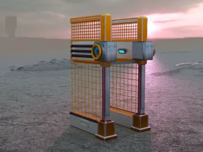 MARS Sci-fi Modular Kit Vol-3 Low-poly 3D model