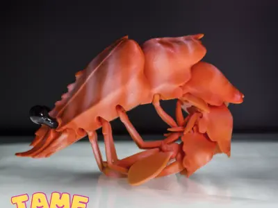 SHRIMP  TOY  TURTLE  PRINT IN PLACE  ANIMAL  FLEXY CUTE  3D model