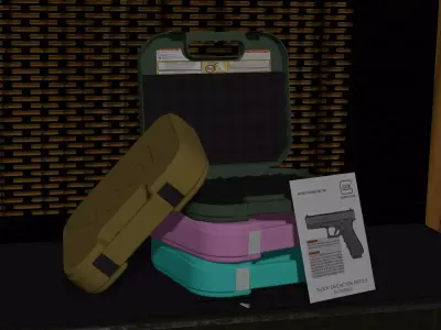 Glock Case Low-poly 3D model